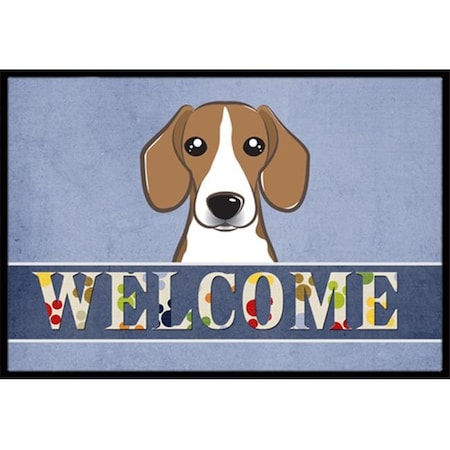 Carolines Treasures Carolines Treasures BB1425MAT Beagle Welcome Indoor & Outdoor Mat; 18 x 27 in. BB1425MAT